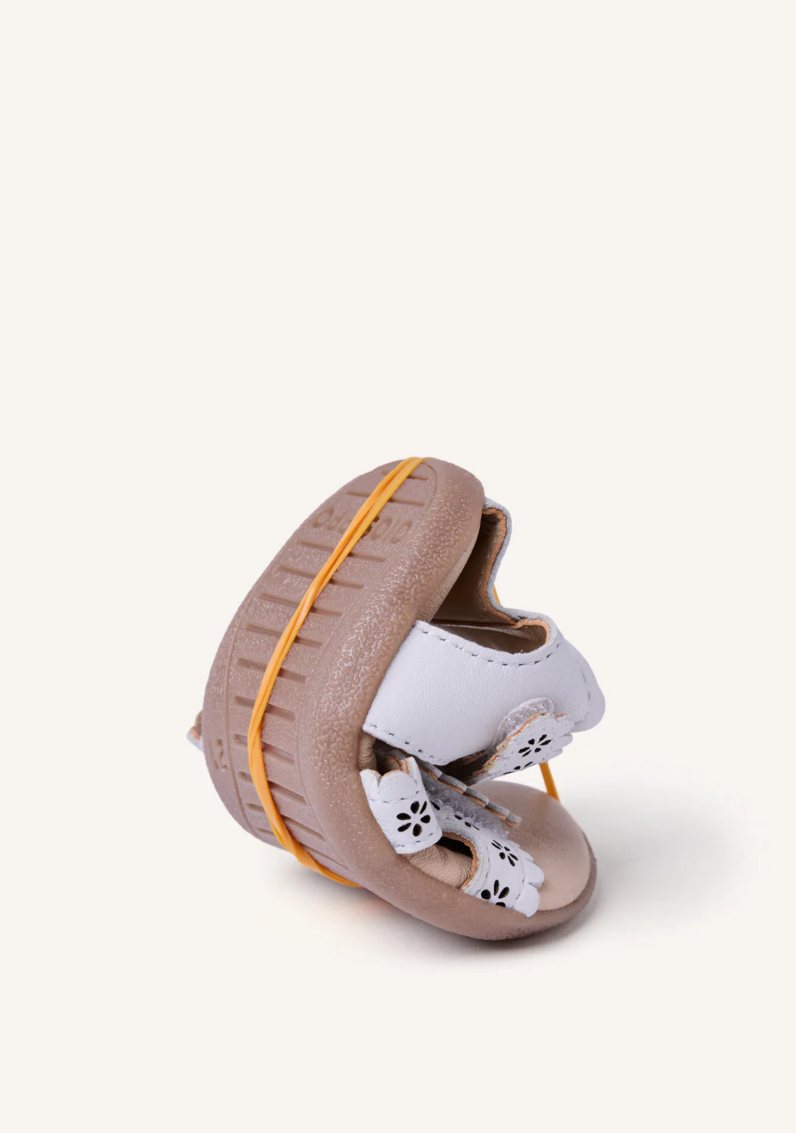 GIOSEPPO BAREFOOT - FLOWER OPEN LEATHER SANDALS KABATI - Image 6