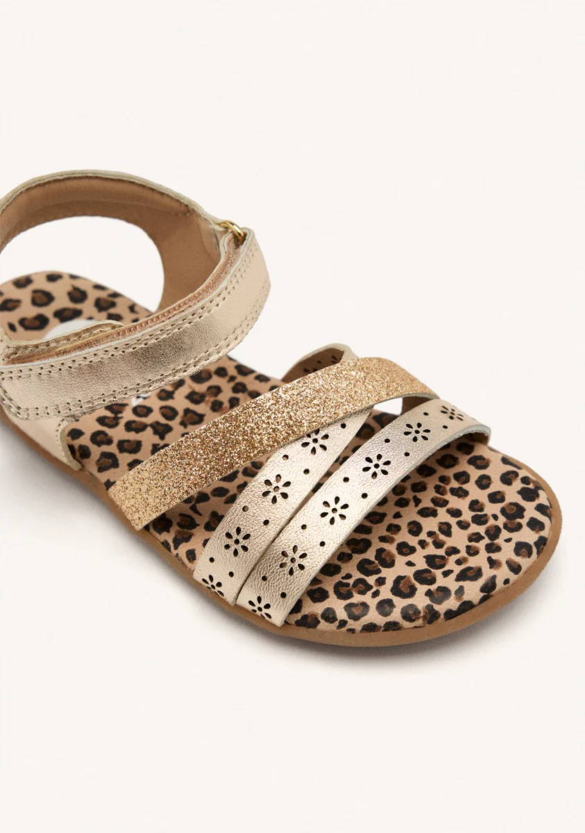 GIOSEPPO BAREFOOT - METALLIC LEATHER SANDALS DANVERS - Image 4