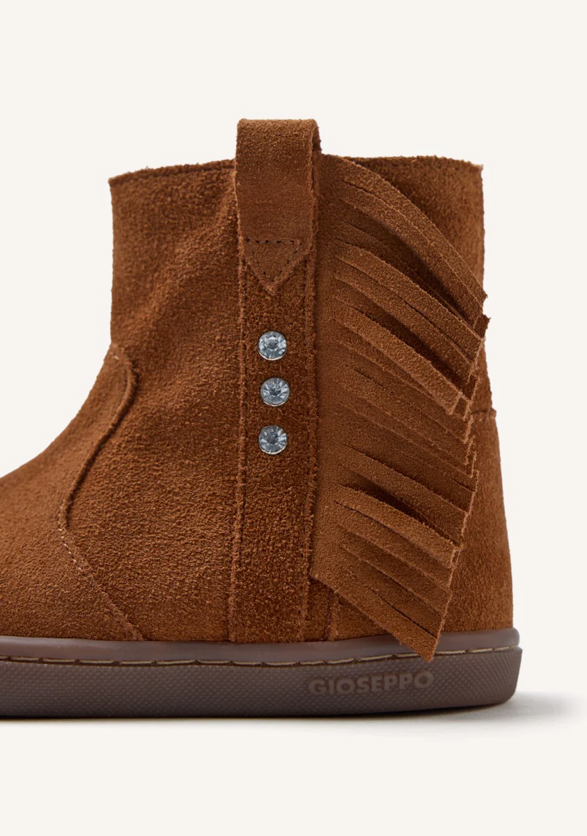 GIOSEPPO BAREFOOT - SUEDE LEATHER BOOTS FRINGES ESTRAL - Image 3