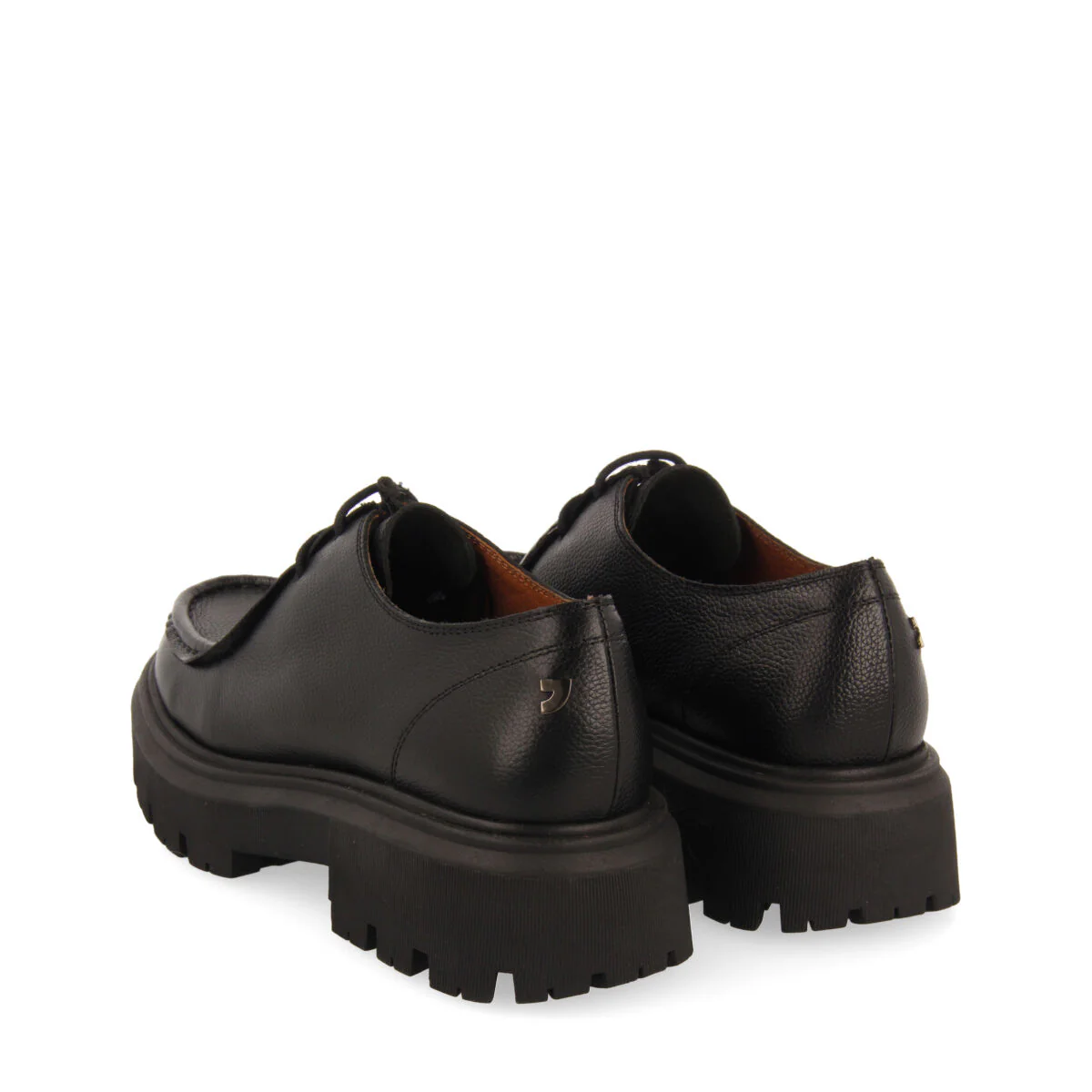 Glostrup women's black leather wallabees - Image 4