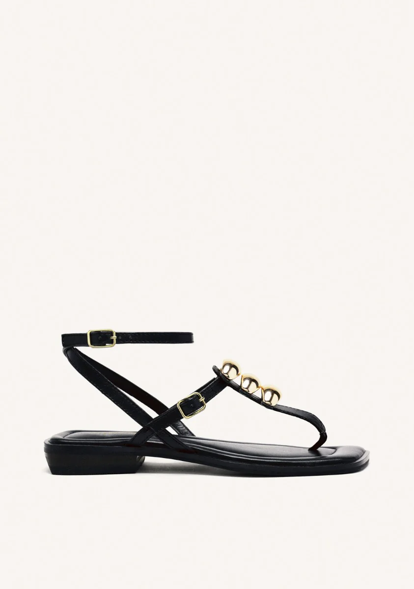 GREEK SANDALS LEATHER JEWELS RESEBURG - Image 2