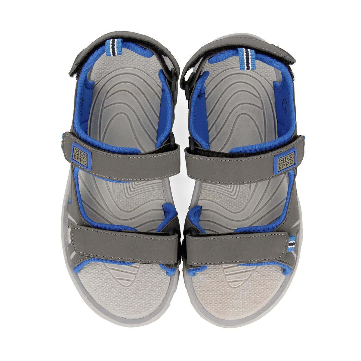 Grey sporty flip flops for boys AACHEN - Image 4
