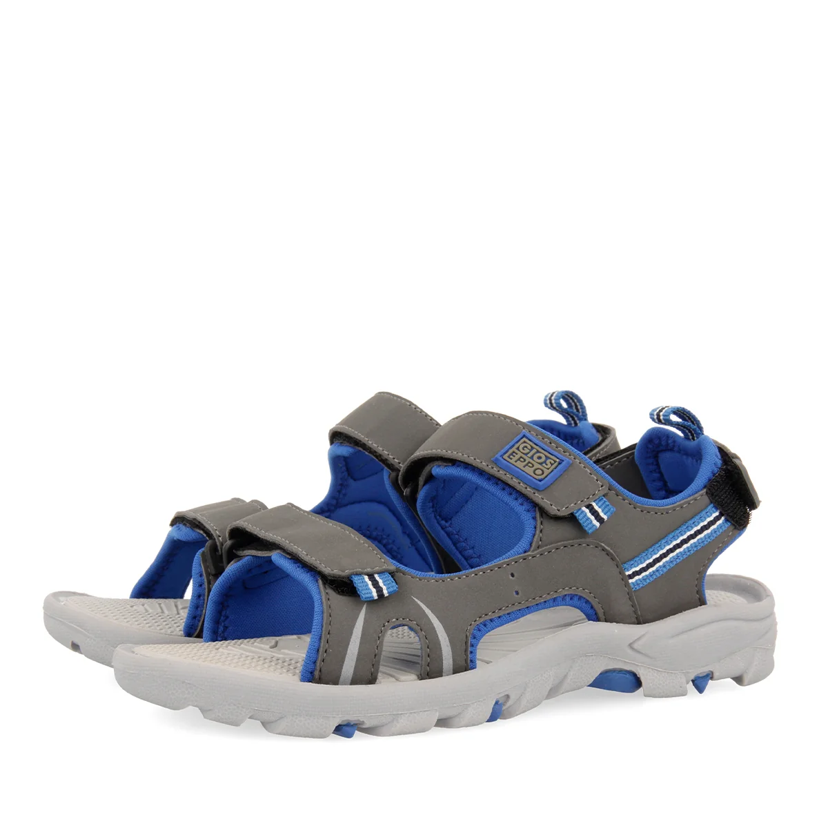 Grey sporty flip flops for boys AACHEN - Image 5