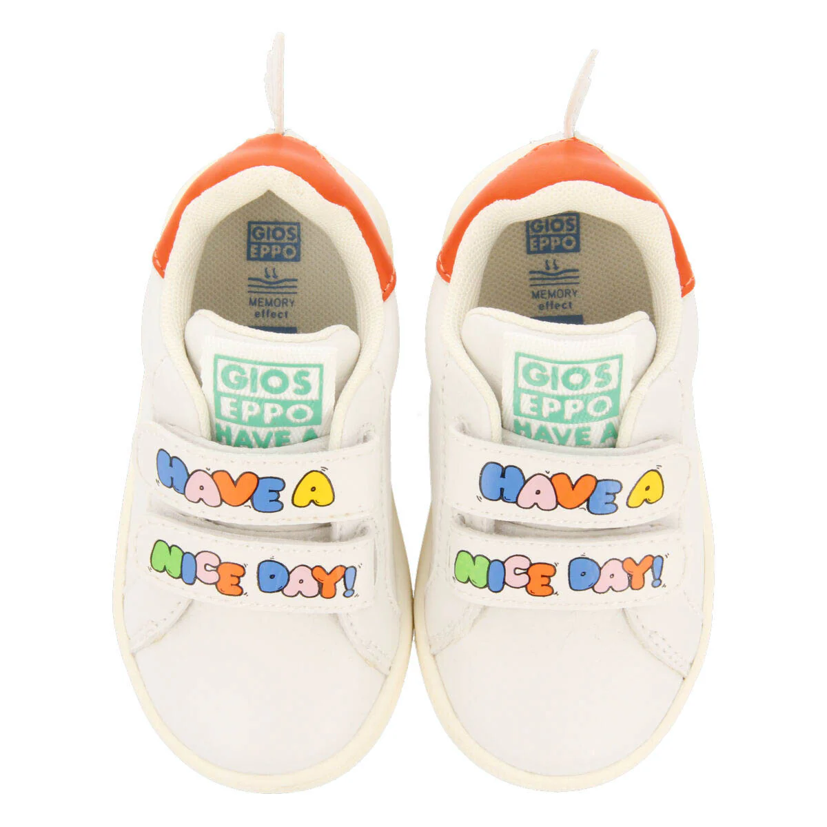 Hinnoya babies' white sneakers with decorative wings - Image 3