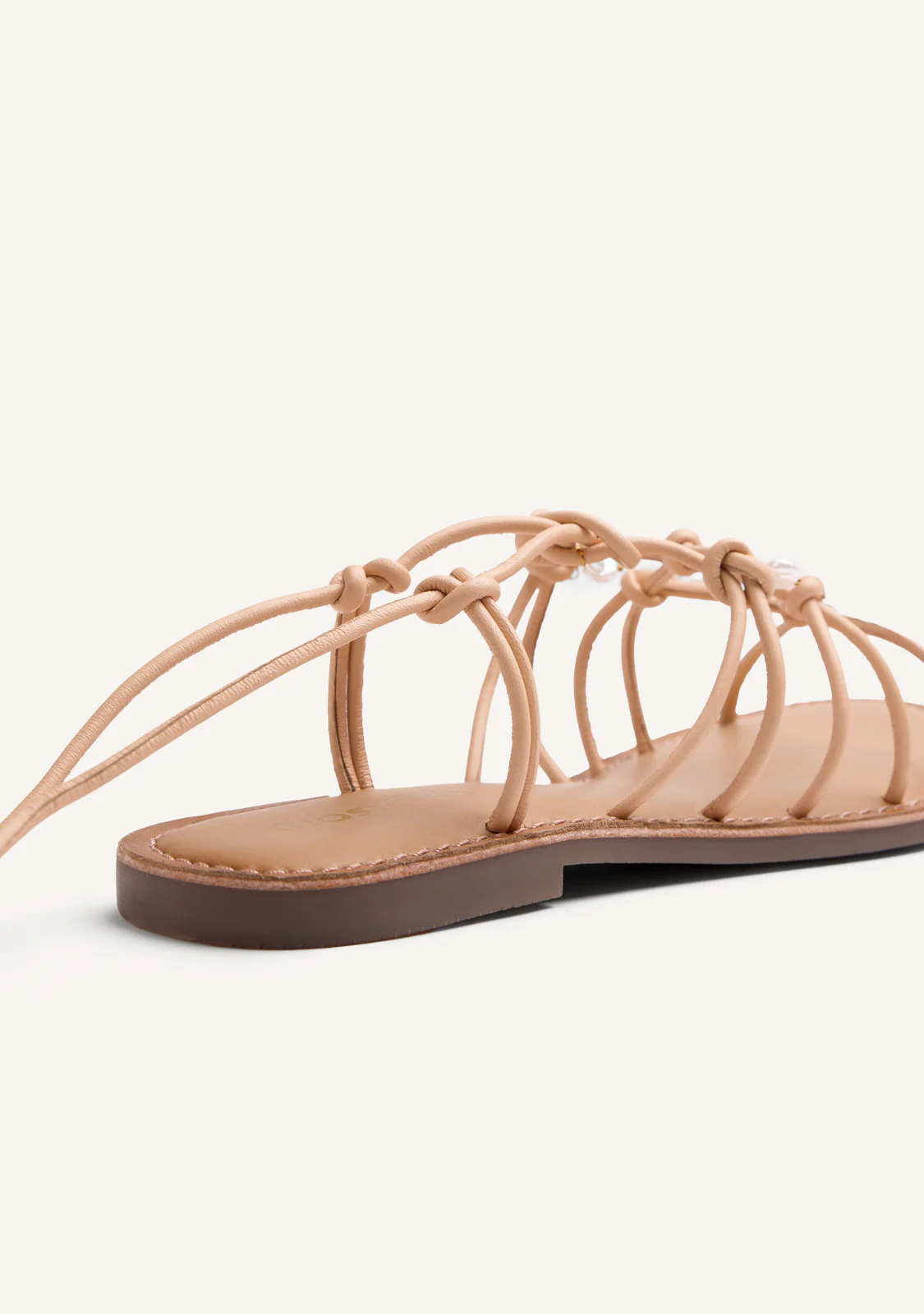 JEWEL BEADED LEATHER SANDALS VELIKO - Image 4