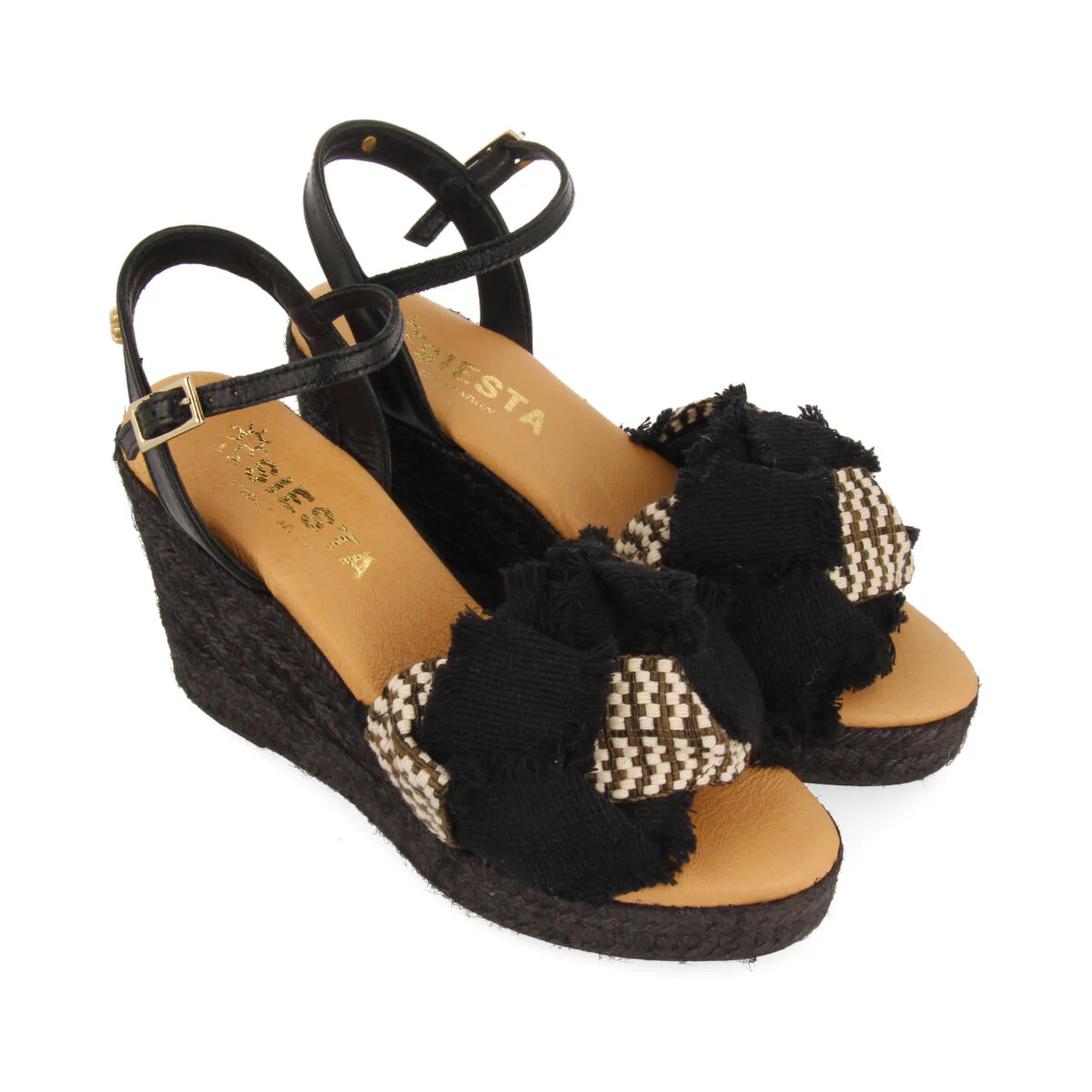 La siesta magdalena women's black espadrilles - Image 3