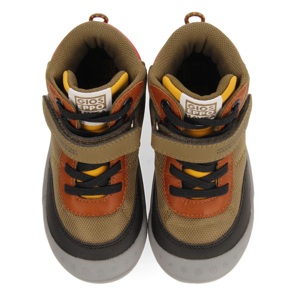 Larbert children's brown hiking boot-style sneakers - Image 3