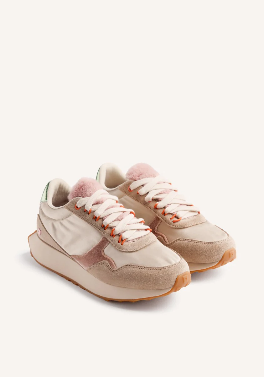 LEATHER AND FUR SNEAKERS LISMORE - Image 2
