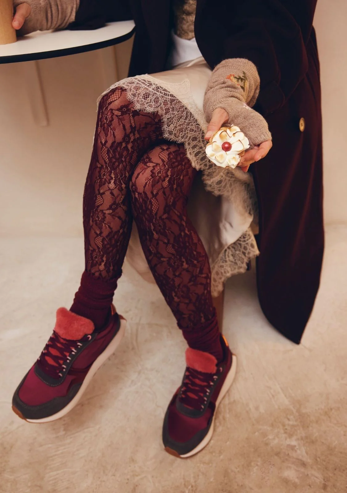 LEATHER AND FUR SNEAKERS LISMORE - Image 7