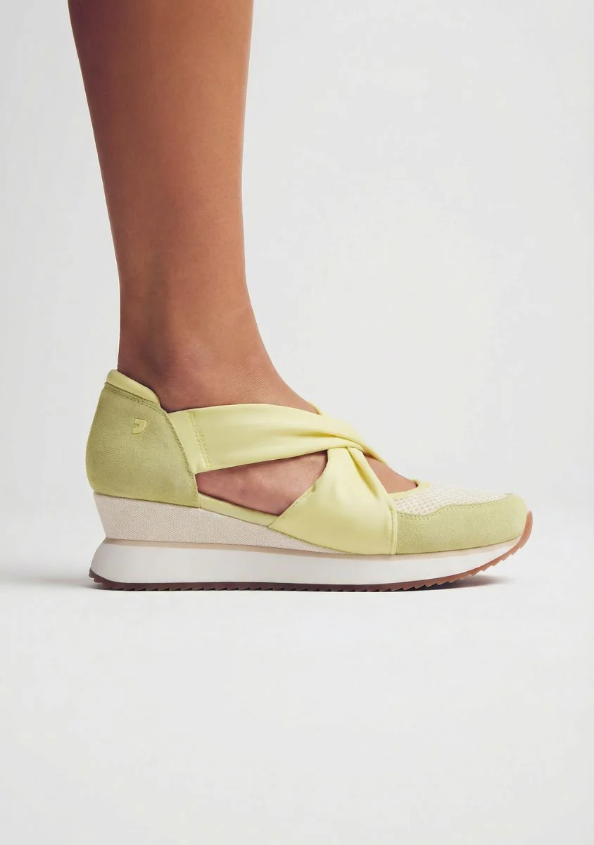 LEATHER AND MESH OPEN WEDGE SNEAKERS TUHELJ - Image 5
