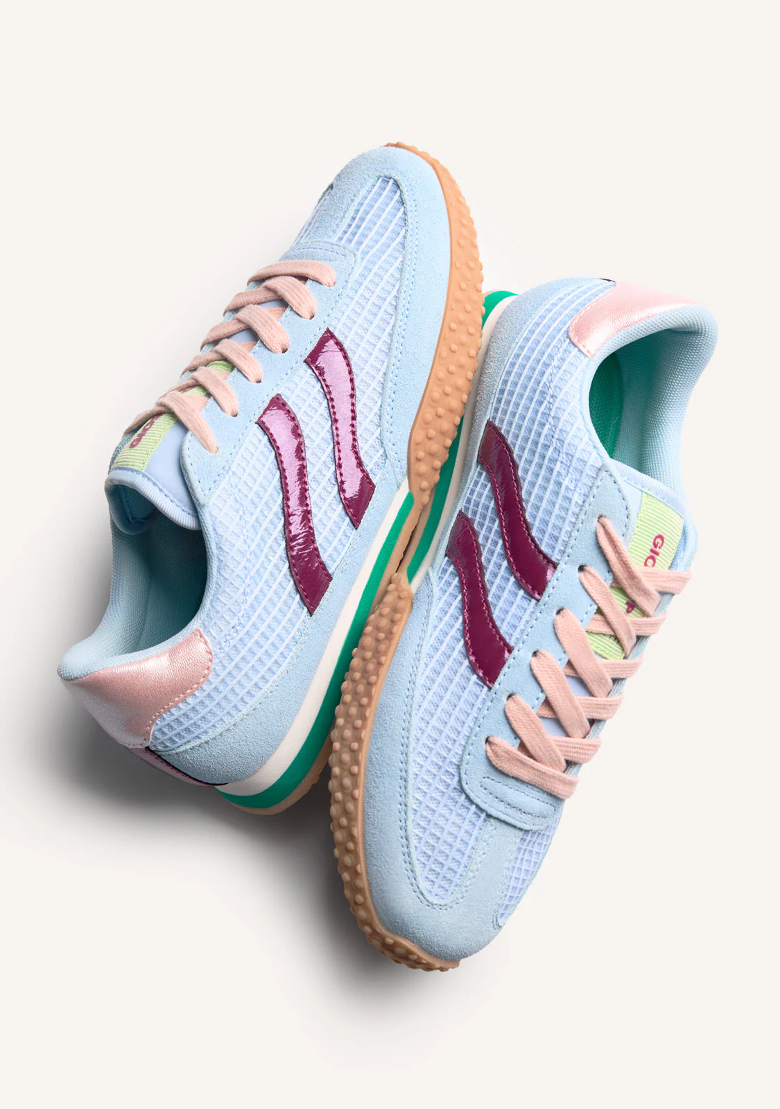 LEATHER AND MESH SNEAKERS CHAKE - Image 6