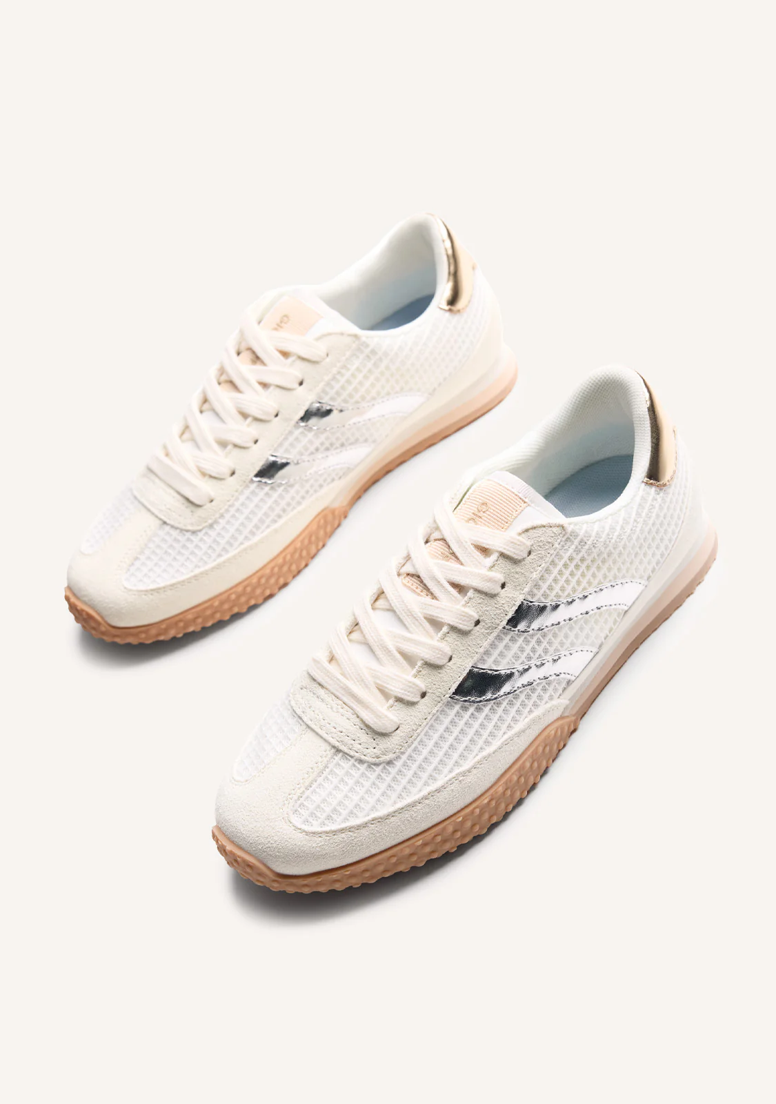 LEATHER AND MESH SNEAKERS CHAKE - Image 6