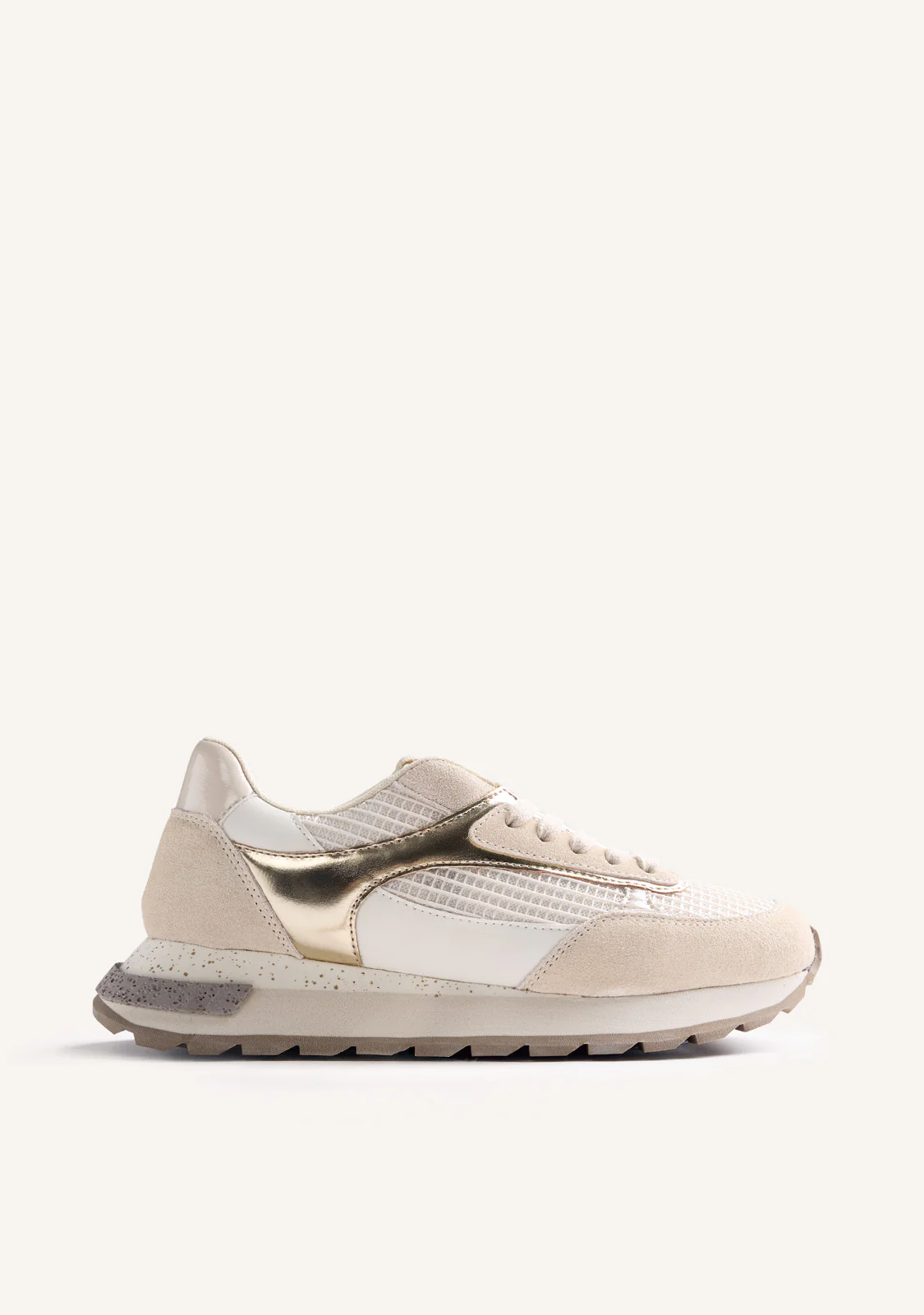 LEATHER AND MESH SNEAKERS PUSCA