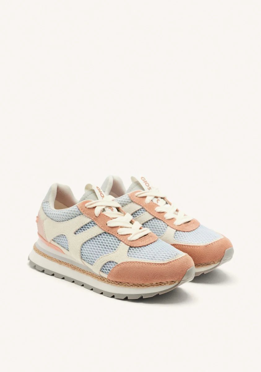 LEATHER AND MESH WEDGE SNEAKERS EDDINGTON - Image 2