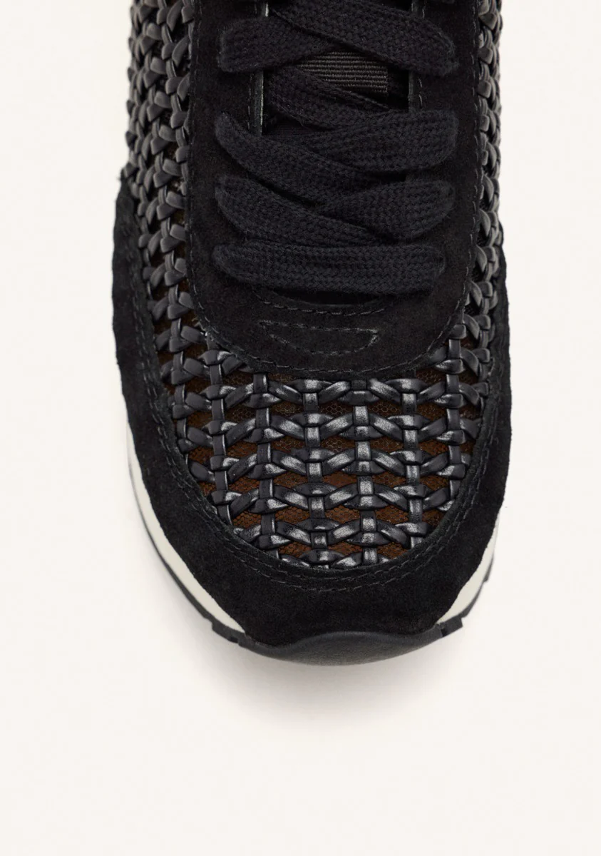 LEATHER AND MESH WEDGE SNEAKERS HIGHGATE - Image 3