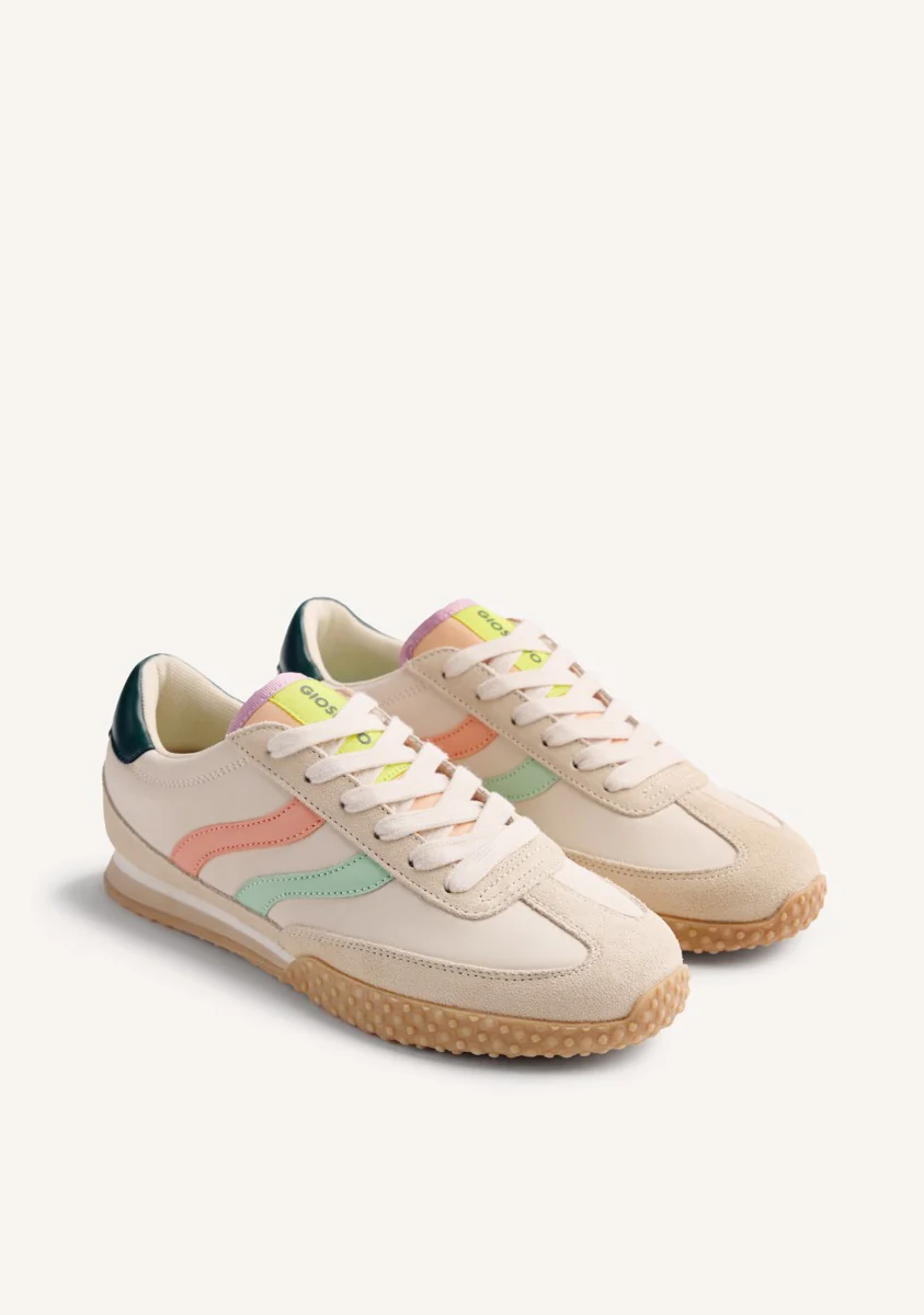 LEATHER AND NYLON SNEAKERS CONGER - Image 2