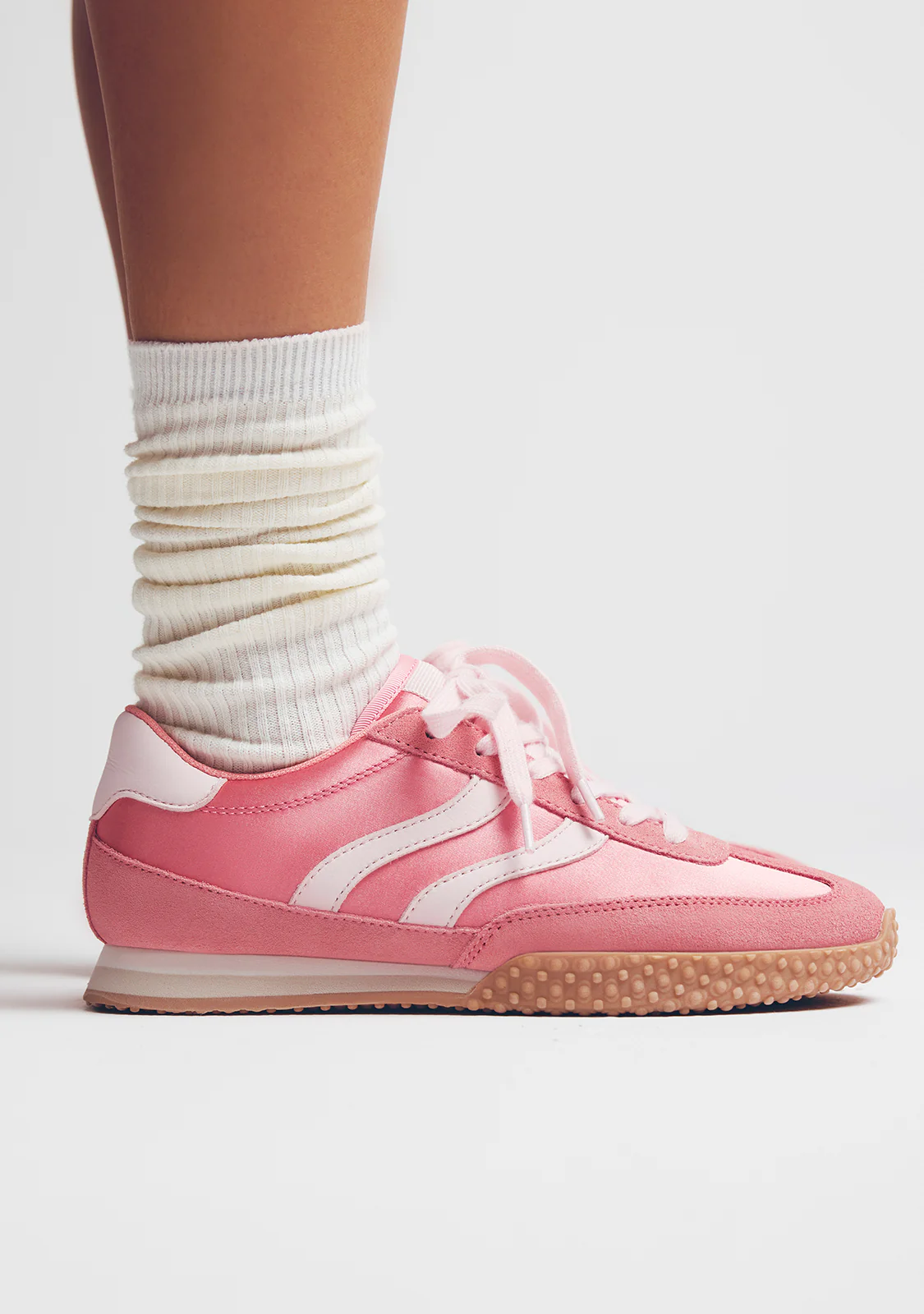 LEATHER AND SATIN SNEAKERS NANYUKI - Image 7