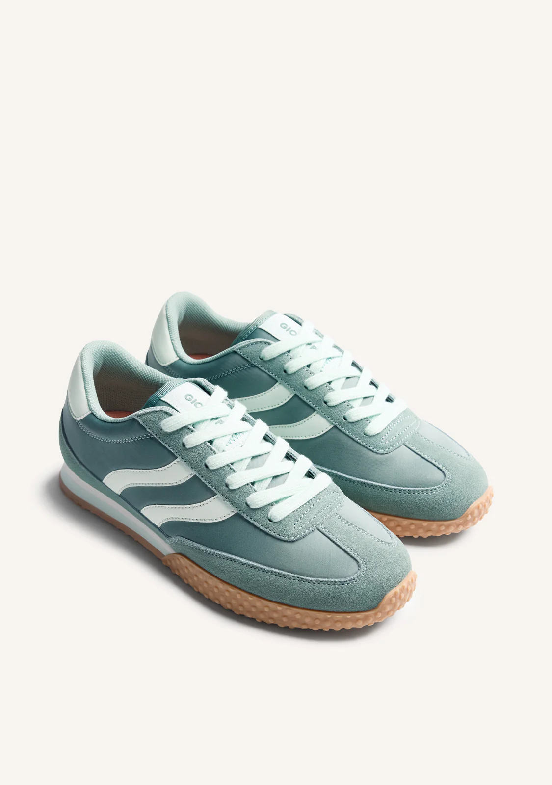 LEATHER AND SATIN SNEAKERS NANYUKI - Image 2