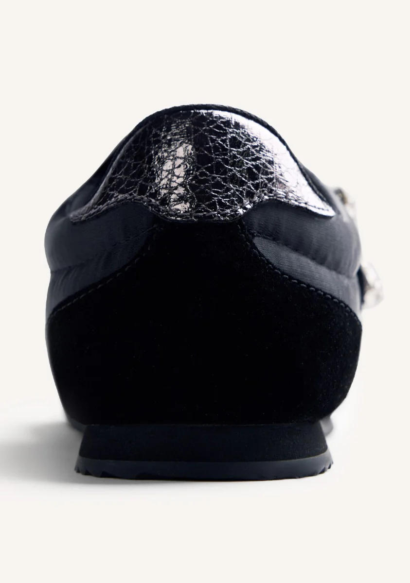 LEATHER AND SATIN SNEAKERS WASECA - Image 5