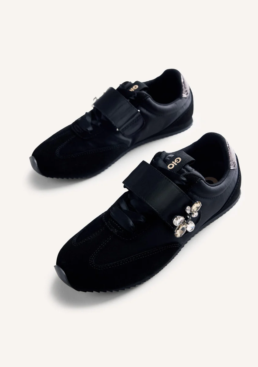 LEATHER AND SATIN SNEAKERS WASECA - Image 6