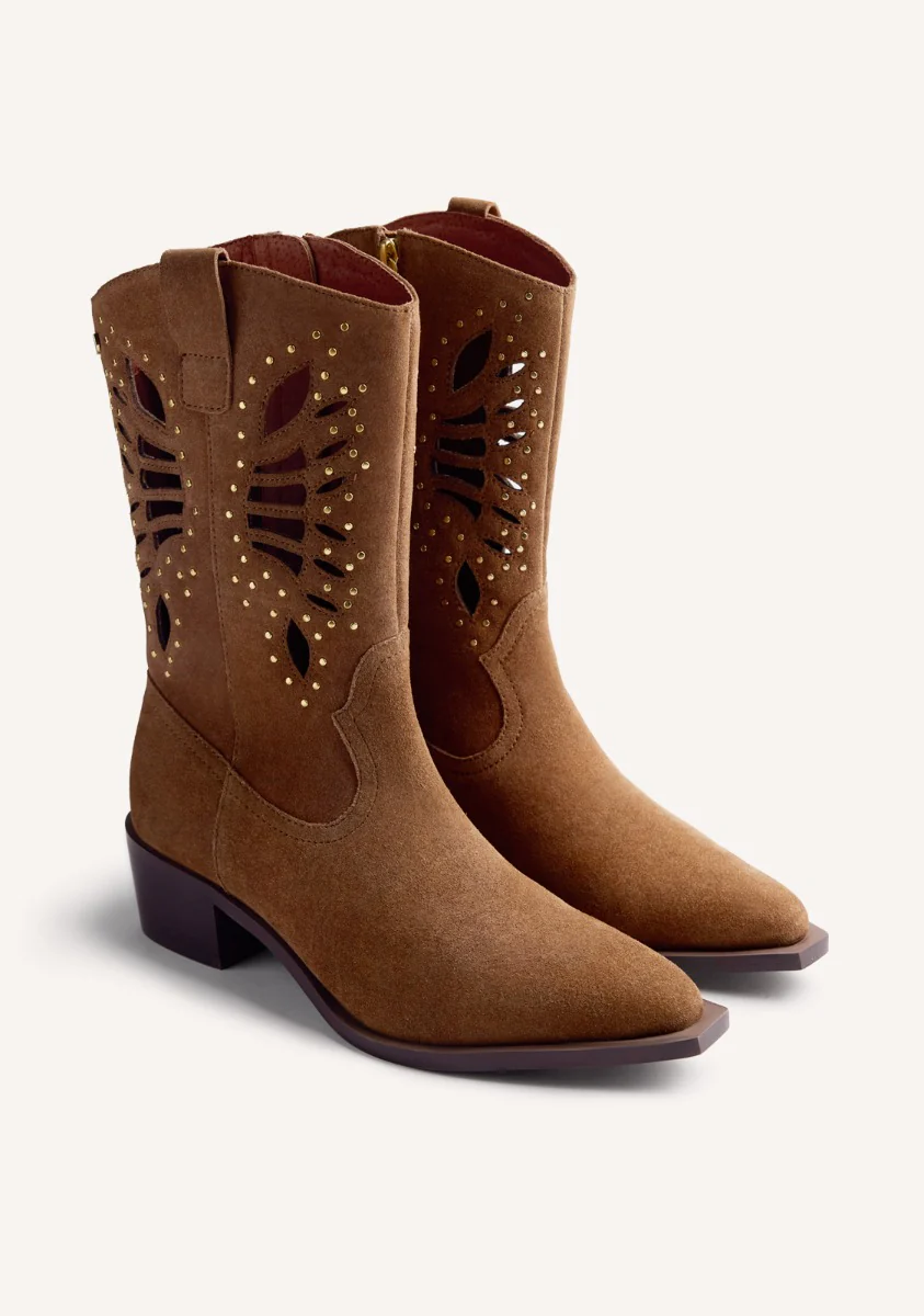 LEATHER ANIMAL PRINTBOY BOOTS MILTONA - Image 2
