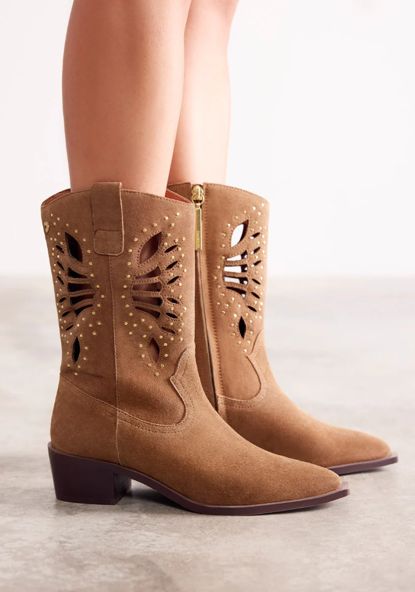 LEATHER ANIMAL PRINTBOY BOOTS MILTONA - Image 7