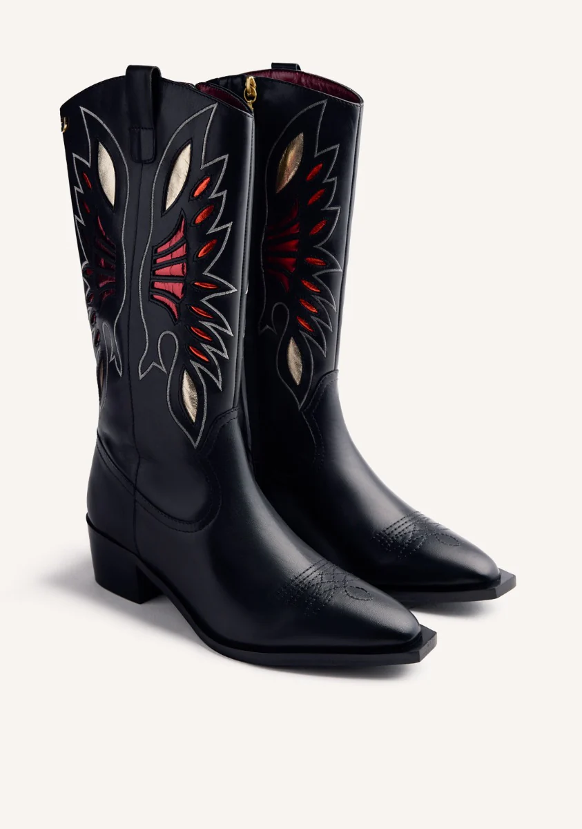 LEATHER ANIMAL PRINTBOY BOOTS NISSWA - Image 2