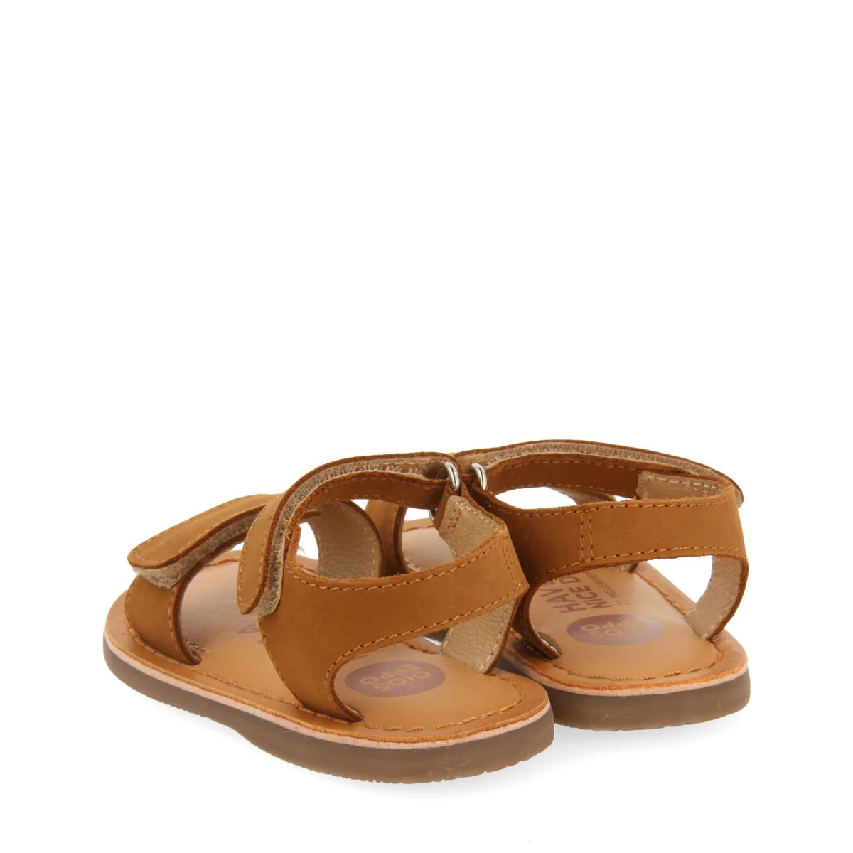 LEATHER BABY SANDALS WITH ADJUSTABLE CLOSURE PALMETTO - Image 3