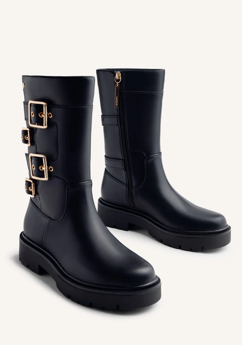 LEATHER BIKER BOOTS PETOSKEY - Image 3