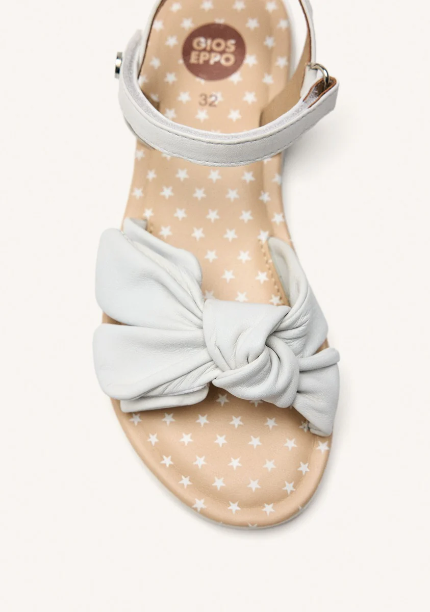 LEATHER BOW SANDALS WAREHAM - Image 3