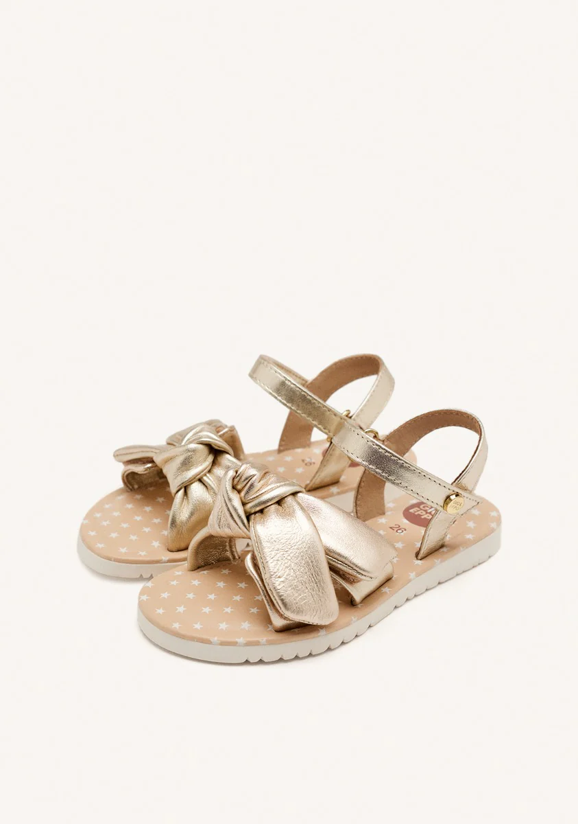LEATHER BOW SANDALS WAREHAM - Image 2