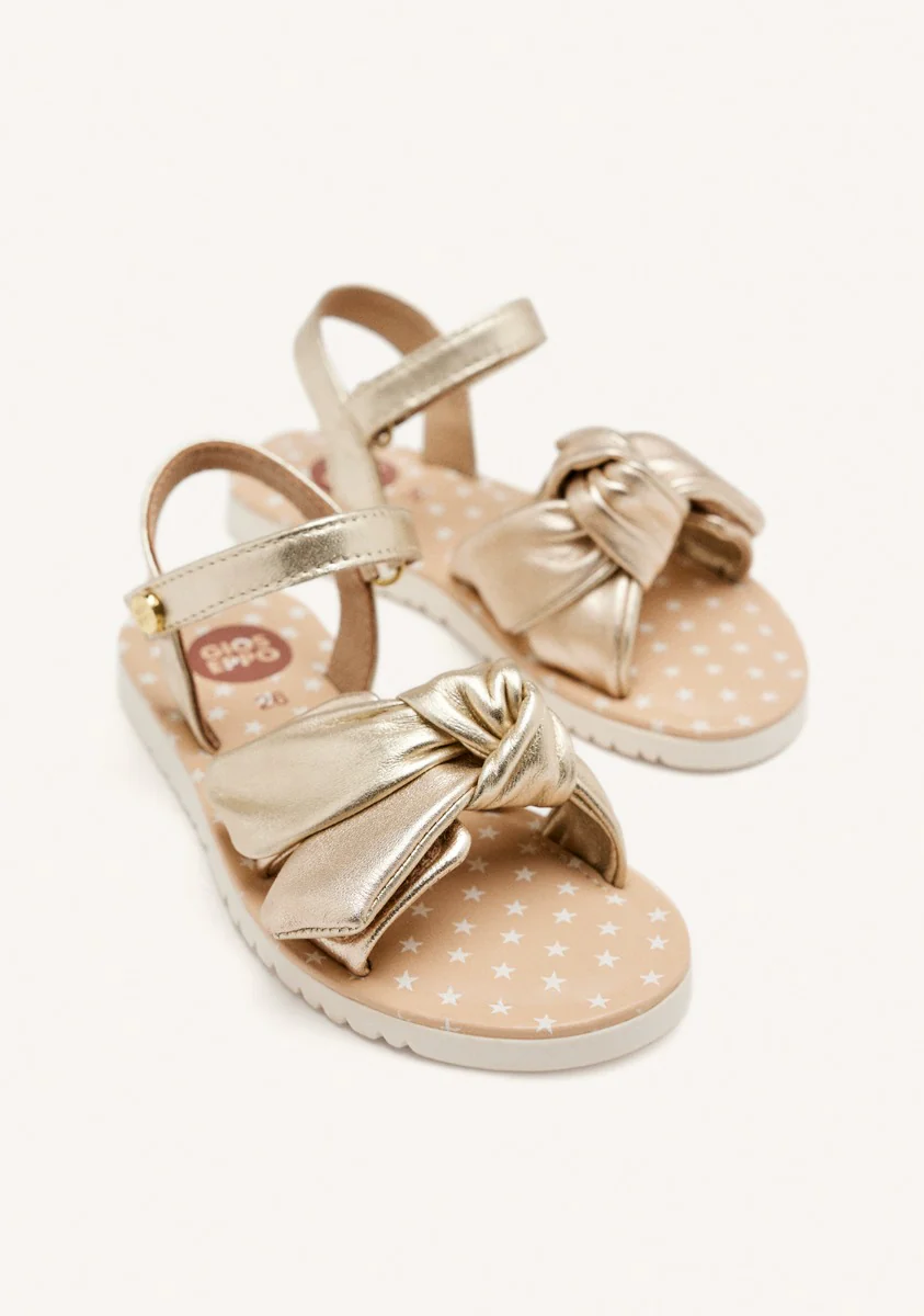 LEATHER BOW SANDALS WAREHAM - Image 4