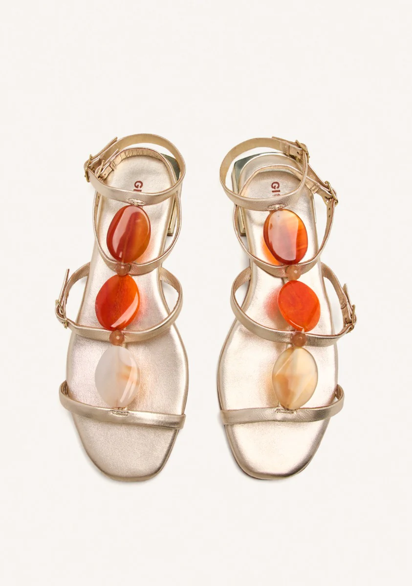 LEATHER FLAT SANDALS NORRIE - Image 2
