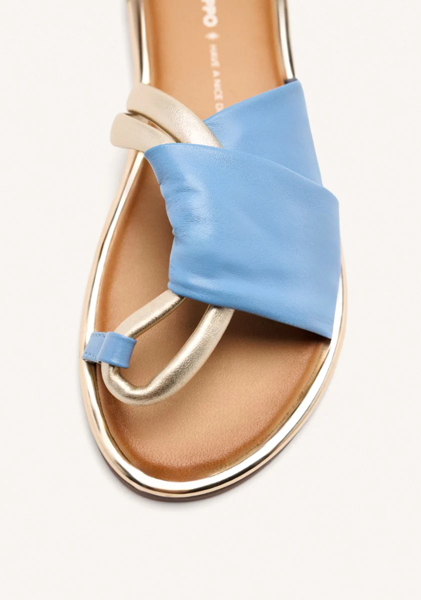 LEATHER FLAT SANDALS WHATELY - Image 3