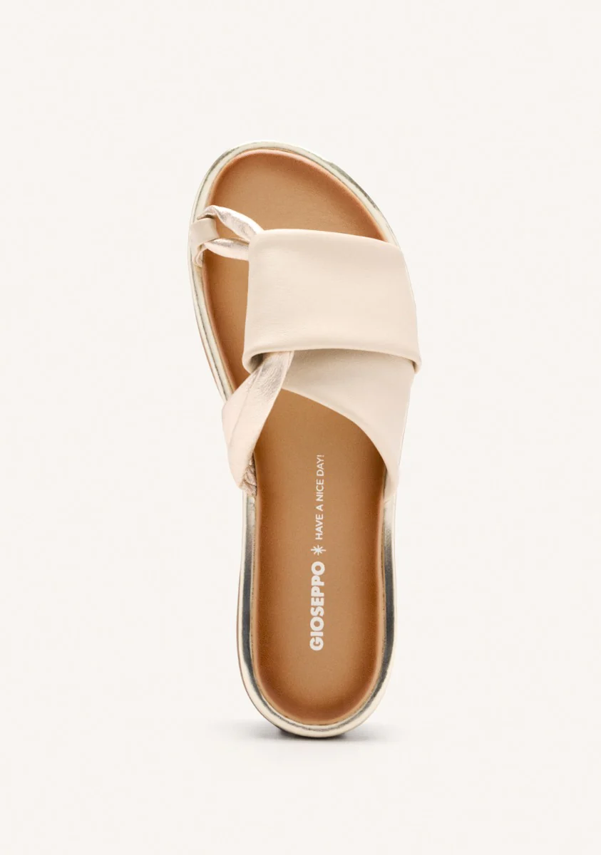 LEATHER FLAT SANDALS WHATELY - Image 4