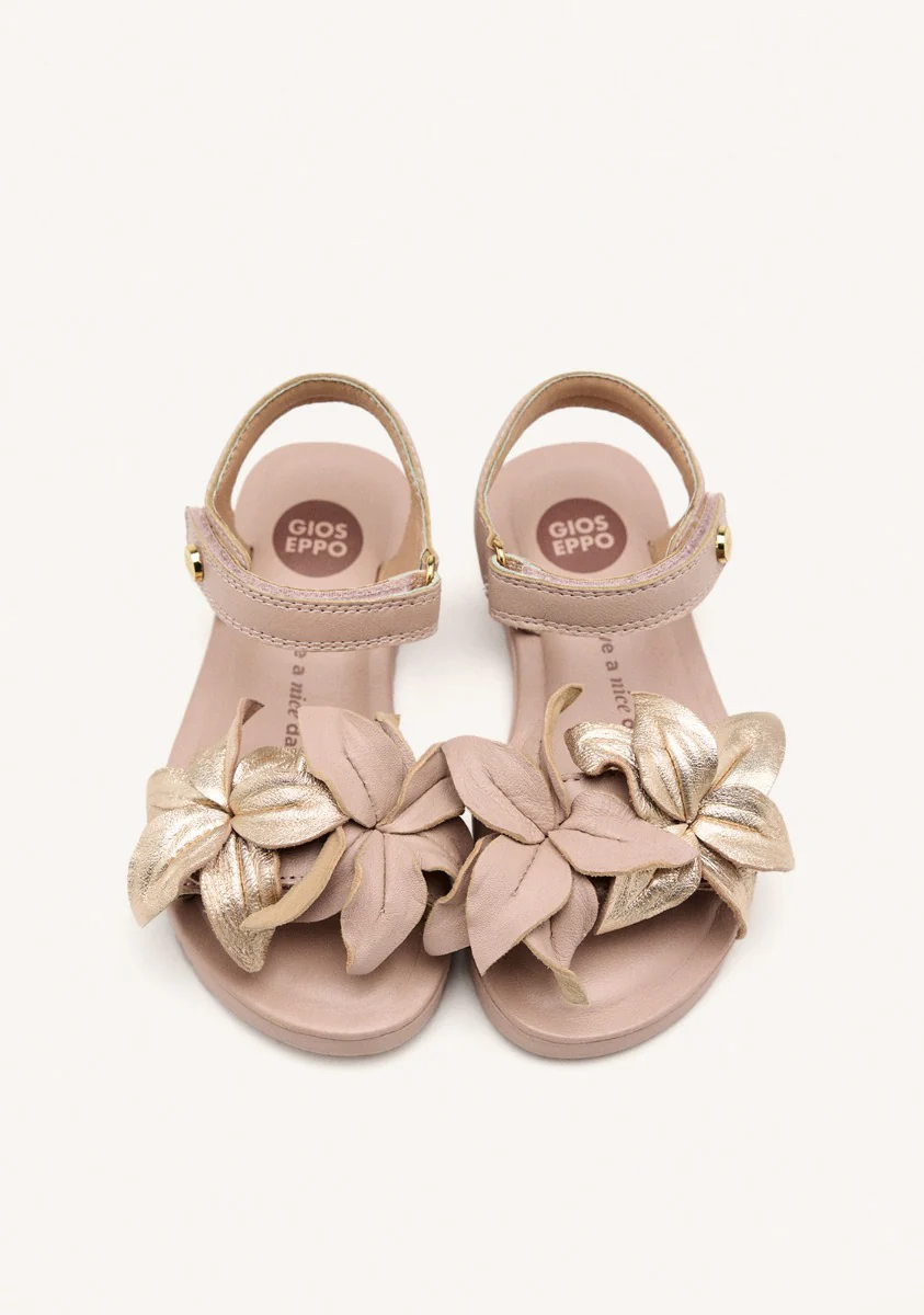 LEATHER FLOWER SANDALS MARINETTE - Image 2