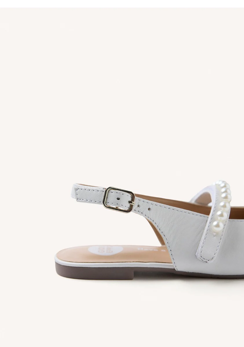 LEATHER PEARL BALLET FLATS HAWLEY - Image 4