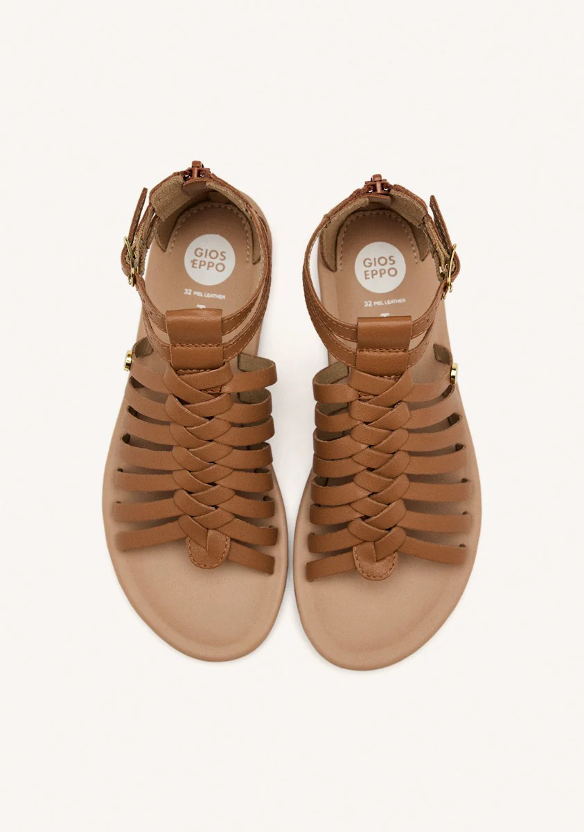 LEATHER ROMAN SANDALS ONALASKA - Image 4