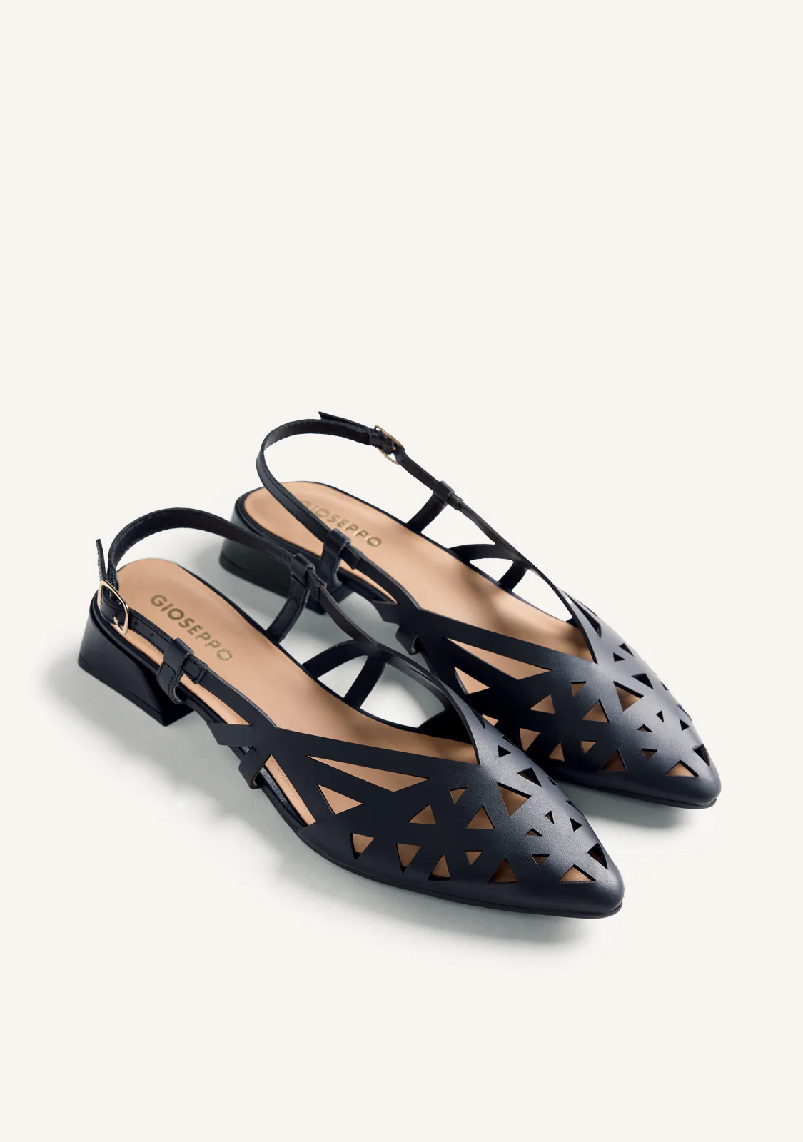 CUT-OUT LEATHER SLINGBACK HEELED SHOES ROTHBURY - Image 2