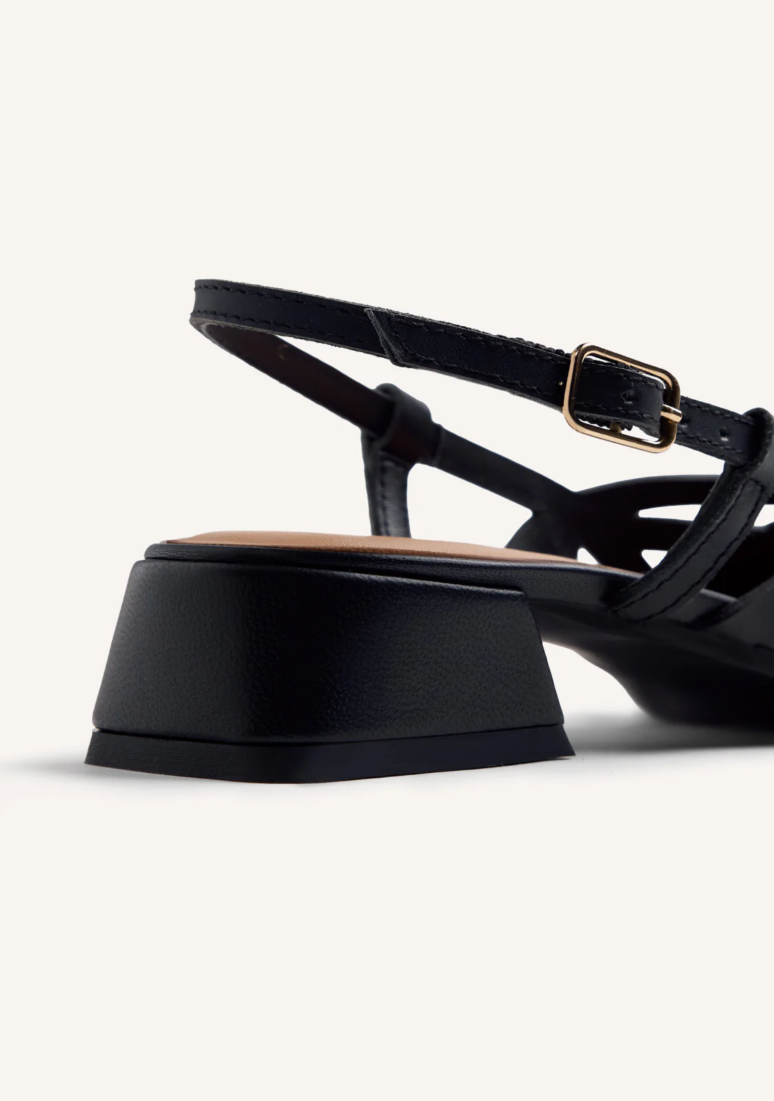 CUT-OUT LEATHER SLINGBACK HEELED SHOES ROTHBURY - Image 4