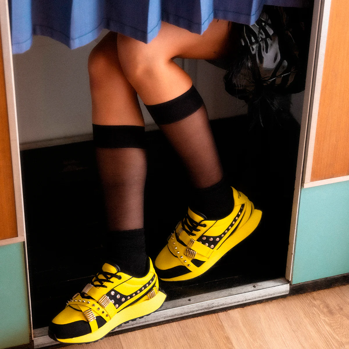 LEATHER SNEAKERS STUDS AND SPIKES - UMA BY MARÍA ESCOTÉ - Image 6