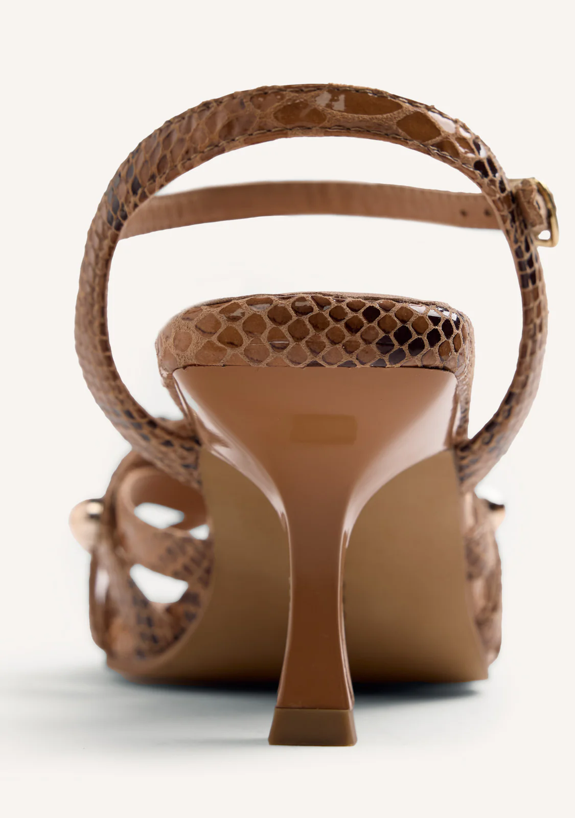 LEATHER STUDDED HEELED SANDALS KAKUMA - Image 4