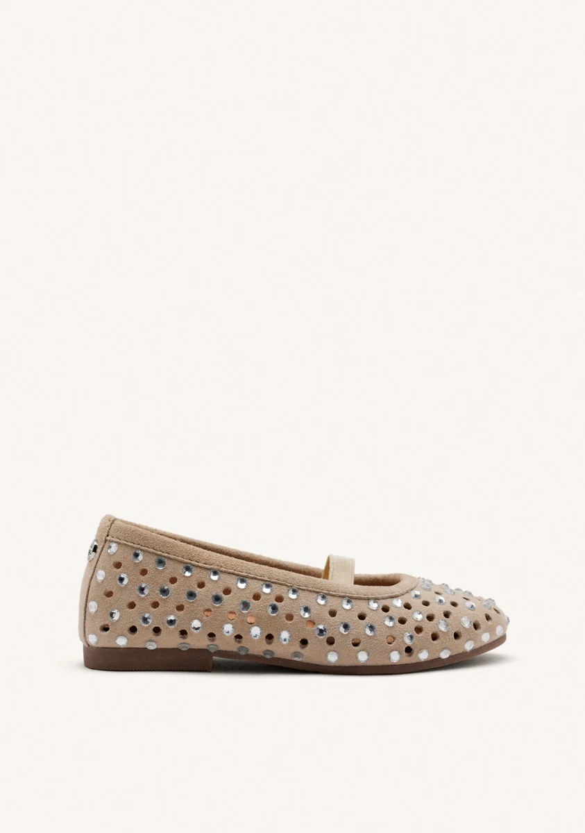 LEATHER STUDDED MARY-JANE BALLET FLATS DEDHAM