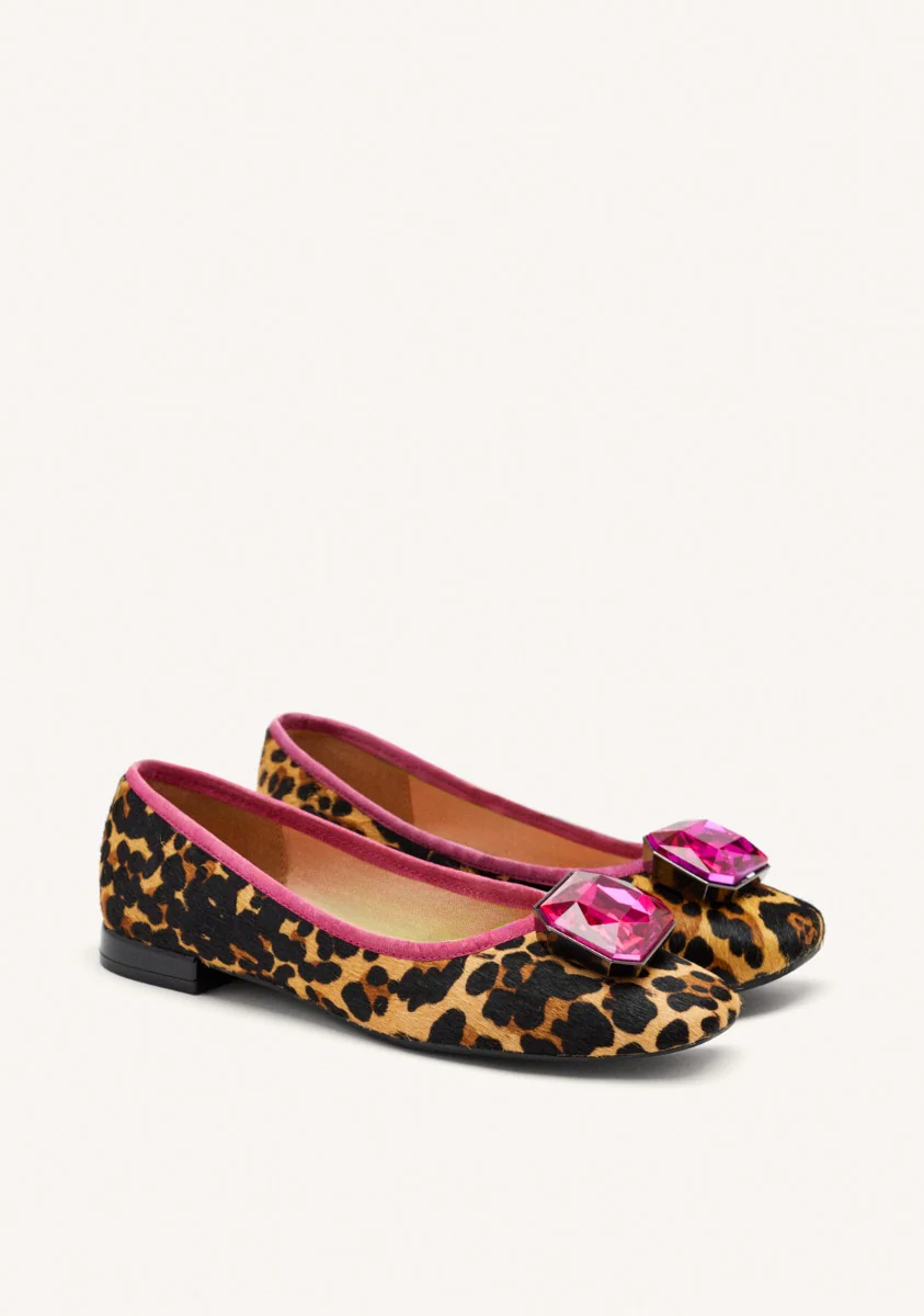 LEOPARD LEATHER BALLET FLATS CLYMAN - Image 2