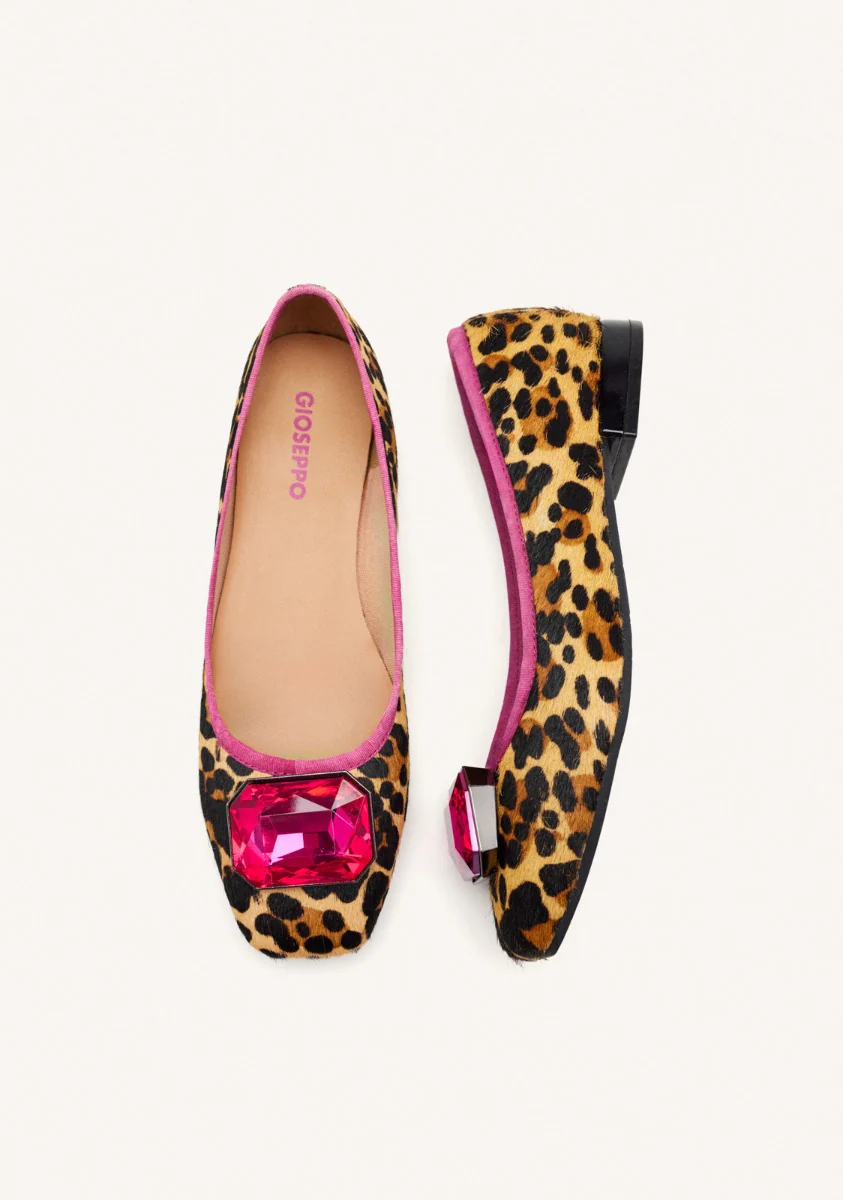 LEOPARD LEATHER BALLET FLATS CLYMAN - Image 4