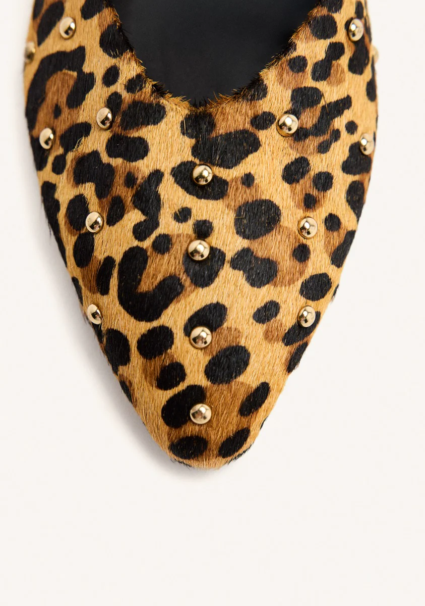 LEOPARD LEATHER MULES IRASBURG - Image 3
