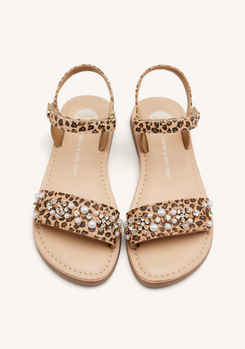 LEOPARD LEATHER SANDALS BRIDGTON - Image 3