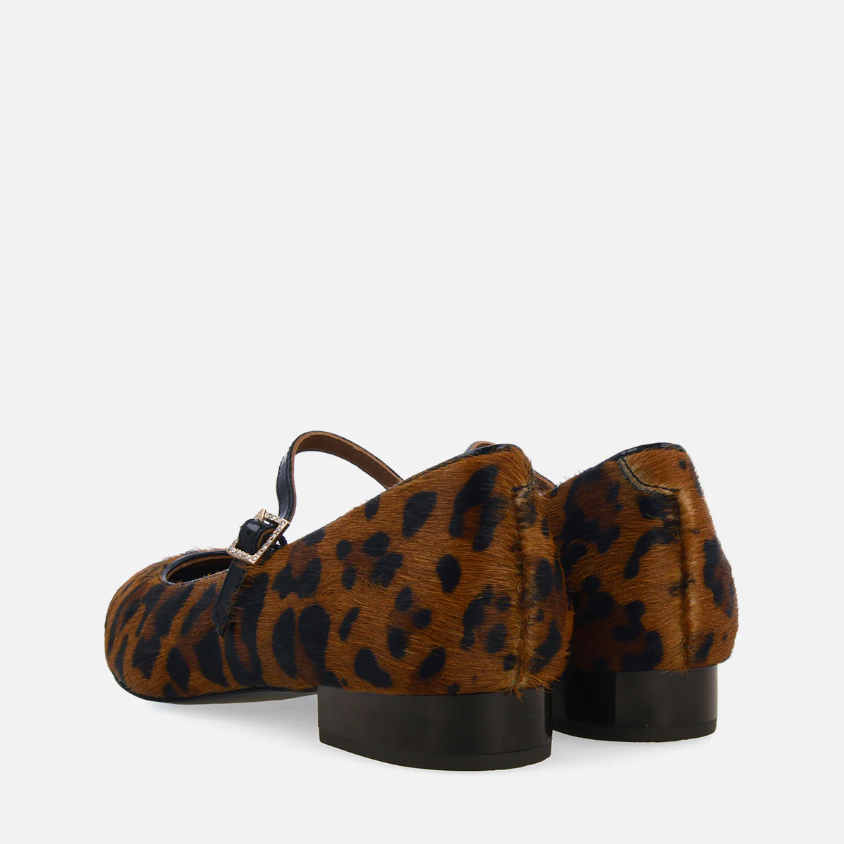 LEOPARD PRINT LEATHER BALLET FLATS BONYHAD - Image 4
