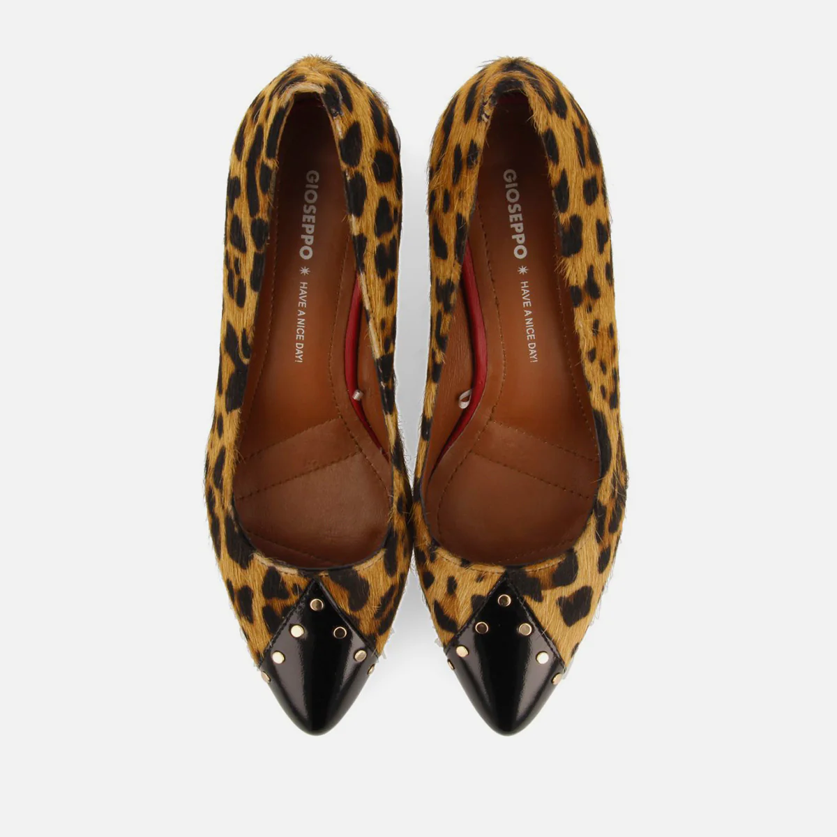LEOPARD PRINT LEATHER STUDDED PUMPS GALEN - Image 4