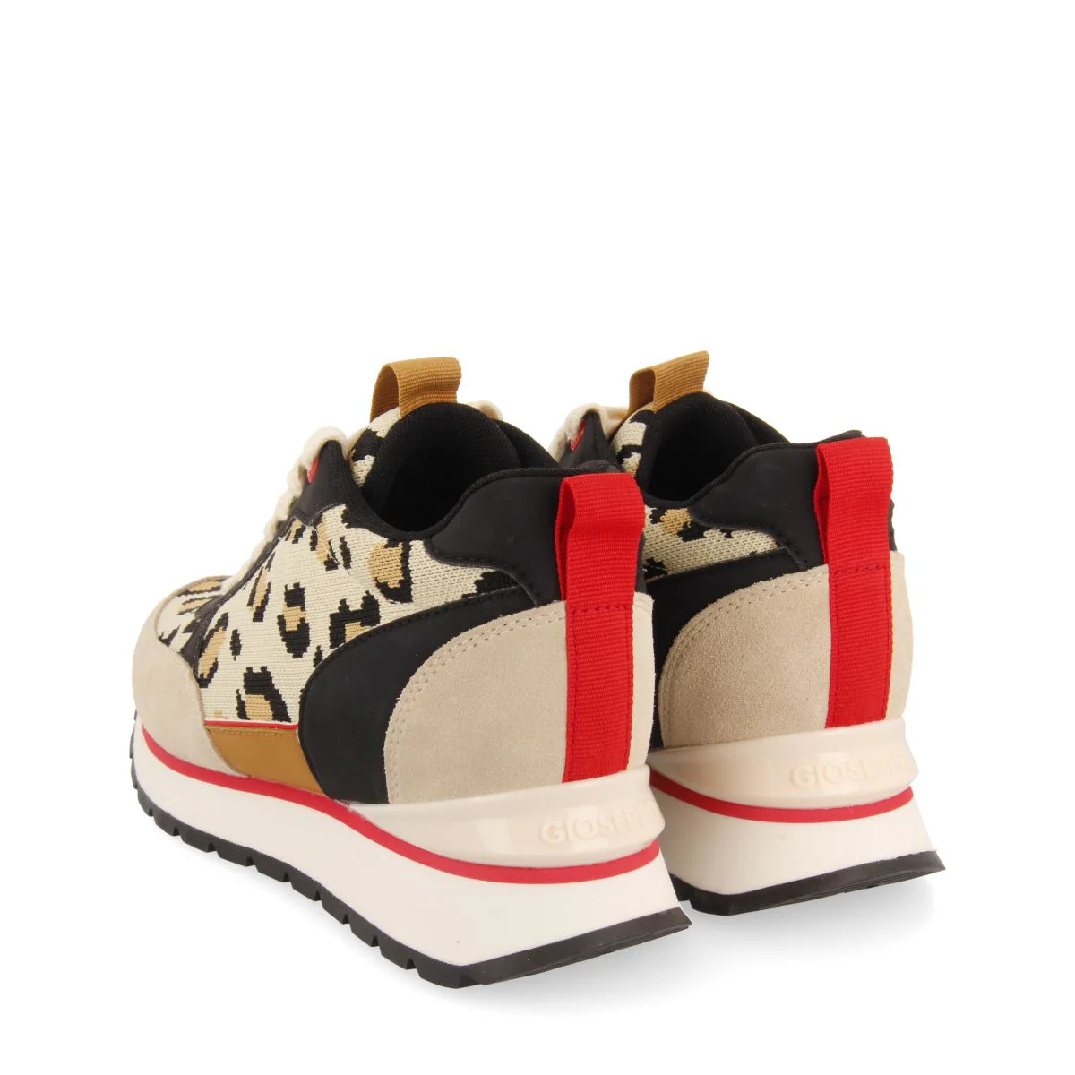LEOPARD PRINT SNEAKERS WITH INTERNAL WEDGE FOR WOMEN VERYAN - Image 4